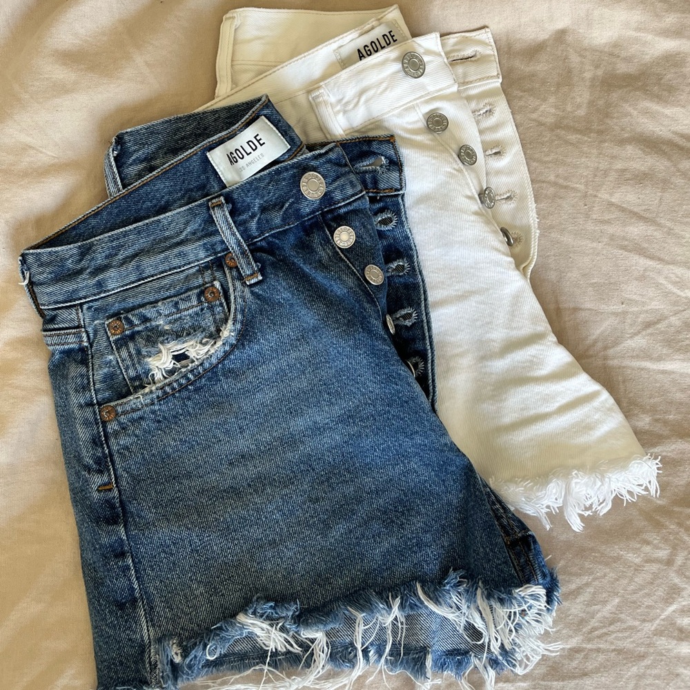 Agolde Parker Shorts (blue)